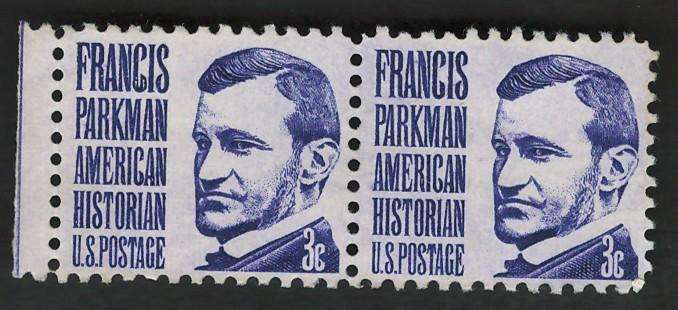 USA 1965-78 Prominent Americans: Francis Parkman (MNH, Pair). Scott #1281