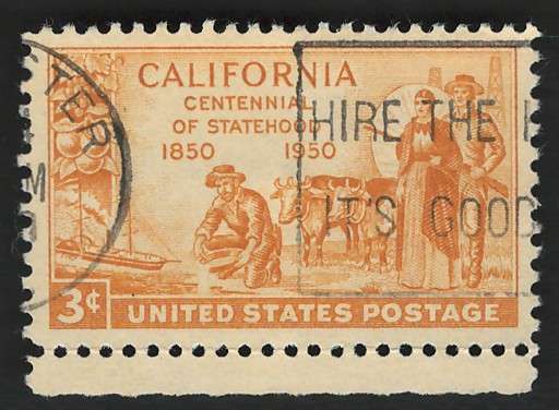 USA 1950 Gold Miner, Pioneers and S.S. Oregon. Scott #997