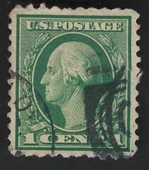USA Scott 1919/21 (P10x11) #542 1c Green. Price R11