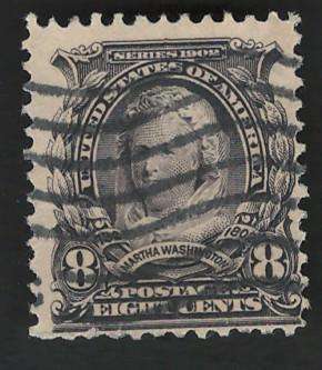 USA-Scott 1902/03 #306 8c Violet Black