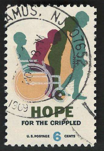 USA 1969 Hope For Crippled: Cured Child. Scott #1385