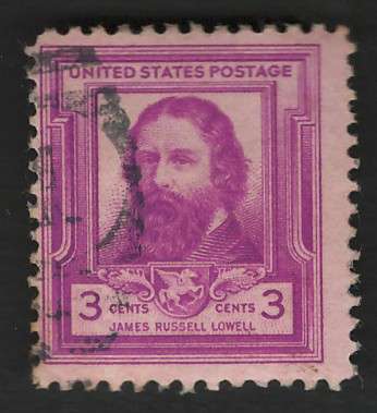 USA 1940 James Russel (American Poets) Scott #866 3c