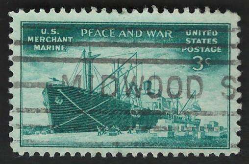 USA 1946 Liberty Ship Unloading Cargo Scott #939.