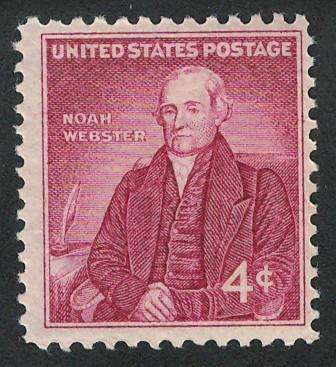 USA 1958 Noah Webster (MNH). Scott #1121