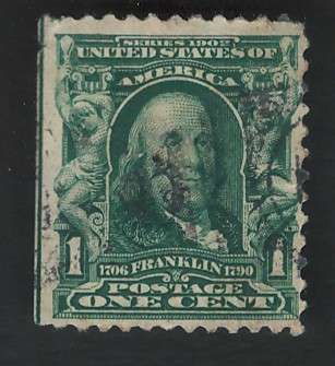 USA-Scott 1902/03 #300 1c Deep Green. Price R7