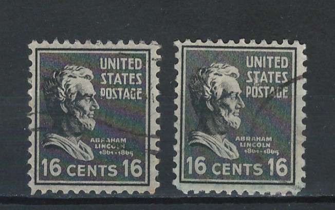 USA 1938 Pres. Iss. Scott #821 16c (Black & Gray Black). Price R1.50