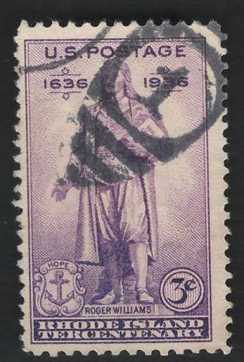 USA 1935 Roger Williams Scott #777 3c Rose Violet. Price R4
