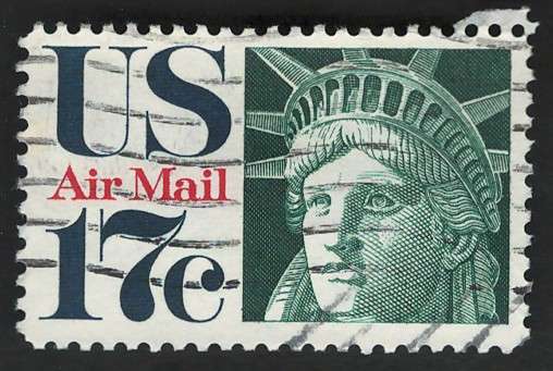 USA Scott Air Post 1971-73 Statue of Liberty. #C80 17c . Price R4