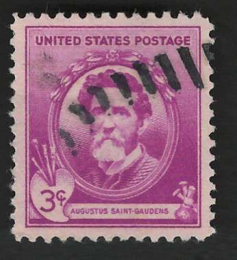 USA 1940 Augustus Saint-Gaudens (American Artists) Scott #886 3c