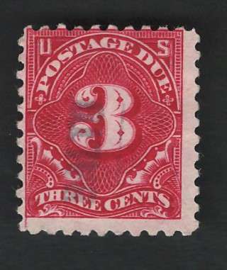 USA Scott 1914 Post Due (#J54) P10 Dble lne Wmk 3c Carmine Lake. Price R145 (cv R1,462)