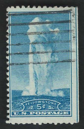 USA 1934 Old Faithfull Scott #744 5c Blue. Price R5