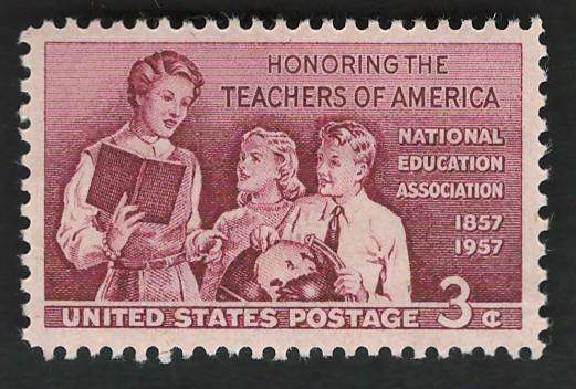 USA 1957 School Teachers: Teacher and Pupils (MNH). Scott #1093