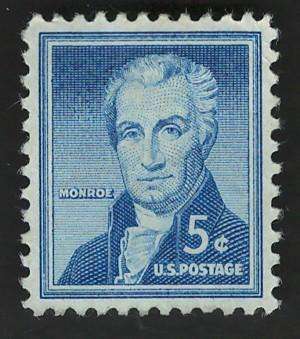 USA 1954-68 Liberty Issue: James Monroe. Scott #1038 (MNH)