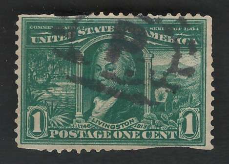 USA-Scott 1904 Louis. Purch: R Livingston #323 1c Green. Price R18 (cv R97)