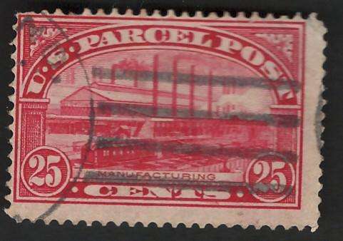 USA Scott Parcel Post 1918 #Q9 25c