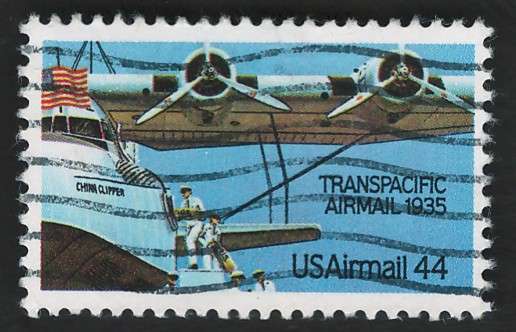 USA Scott Air Post 1985 Transpacific Airmail 50th Anniversary Scott #C115 44c