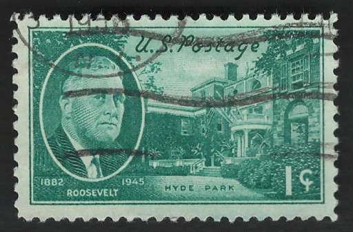 USA 1945-46 Roosevelt and Hyde Park Residence Scott #930.