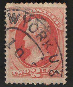USA-Scott 1879 #183 2c Vermilion