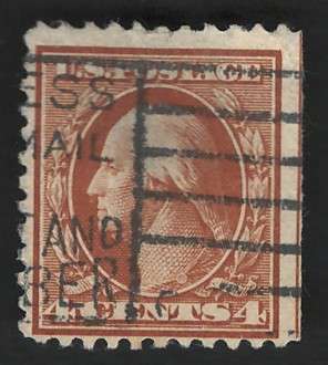 USA-Scott 1917/19  P11 #503 4c Yellow Brown. Price R7