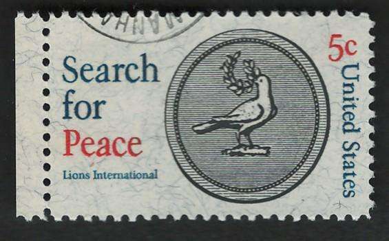 USA 1967 Search For Peace Essay Contest: Peace Dove. Scott #1326