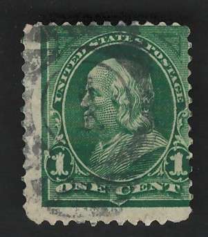 USA-Scott 1897-1903 #279 1c Dark Green. Price R8