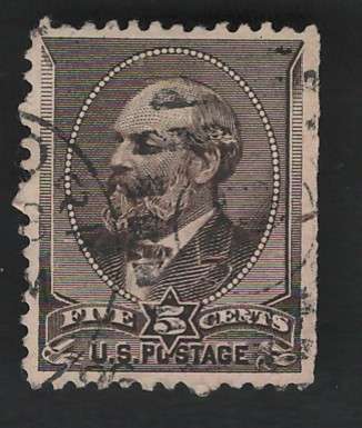 USA 1882 Scott #205 2c Gray Brown. Price R22 (cv R234)