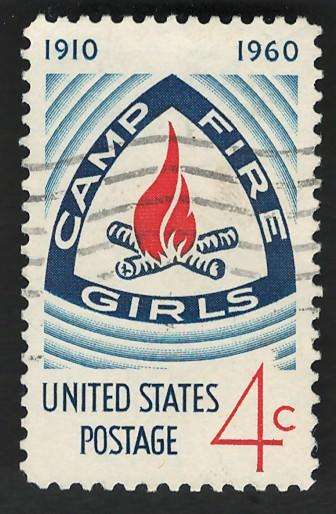 USA 1960 Camp Fire Girls Emblem. Scott #1167