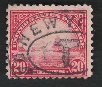 USA-1922/25  (P11) Scott #567 20c Carmine Rose. Price R7