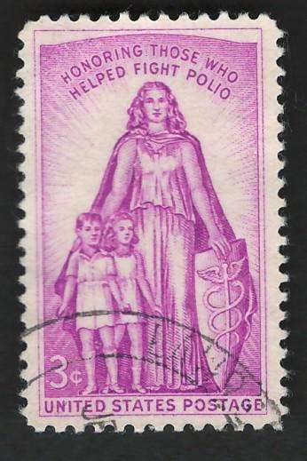 USA 1957 Polio: Allegory. Scott #1087
