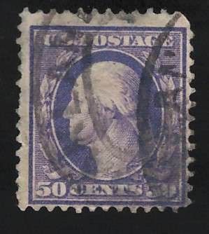 USA-Scott 1908/09 P12 #341 50c Violet  used. Price R50 (cv R441)