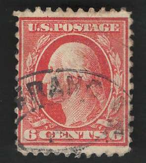 USA-Scott 1917/19 (P11) #506 6c Red Orange