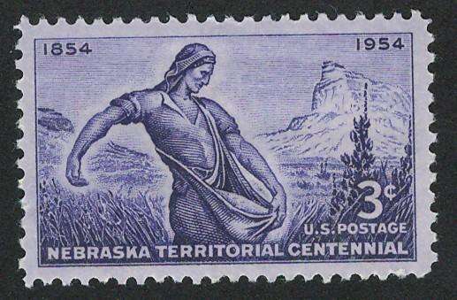 USA 1954 Mitchell Pass, Scotts Bluff & The Sower (MNH). Scott #1060