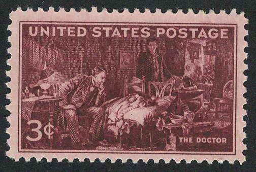 USA 1947 The Doctor, by Sir Luke Fildes. Scott #949 (MOGH)