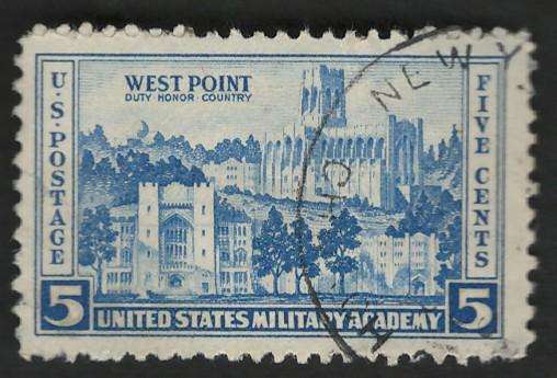 USA ARMY Issue 1936/37 Scott #789 West Point 5c. Price R4