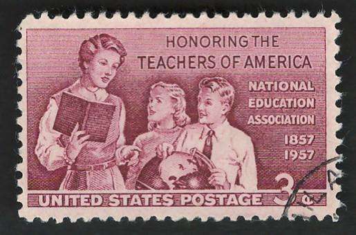 USA 1957 School Teachers: Teacher and Pupils. Scott #1093