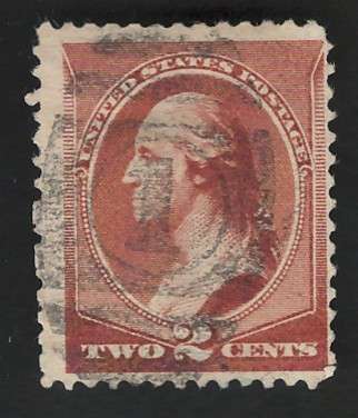 USA Scott 1883 #210 2c Orange Brown. Price R9