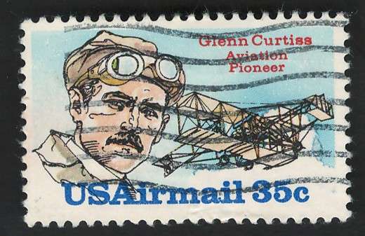 USA Scott Air Post 1980 Glenn Curtiss Scott #C100 35c
