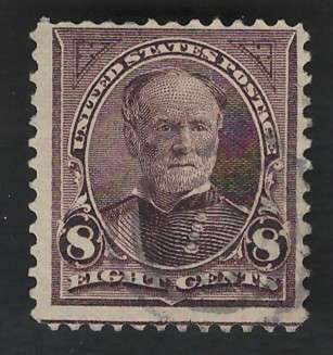 USA-Scott 1894 Unwmk #257 8c Dull Violet Brown. Price R39 (cv R448)