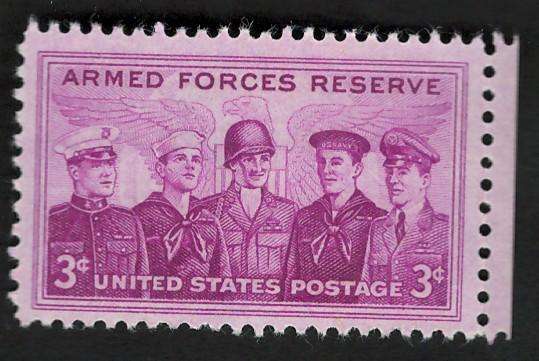 USA 1955 Marine, Coast Guard, Army, Navy & Air Force Personnel (MNH). Scott #1067