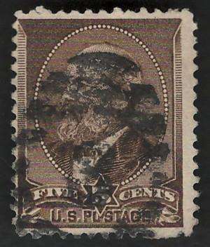 USA 1882 Scott #205 2c Yellow Brown