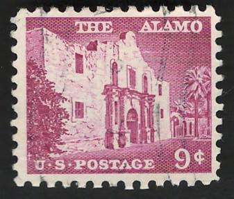 USA 1954-68 Liberty Issue: The Alamo. Scott #1043