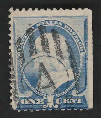 USA Scott 1887 #212 1c Bright Ultramarine. Price R13