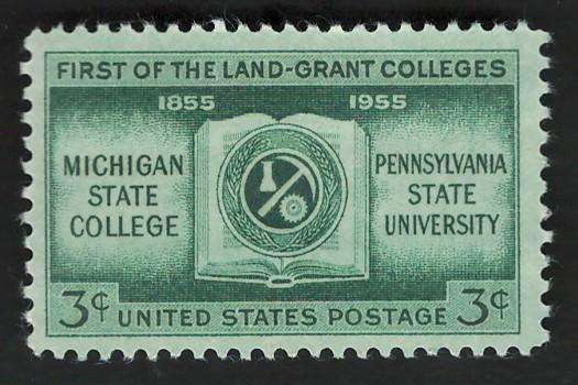 USA 1955 Open Book and Symbols of Subjects Taught (MNH). Scott #1065