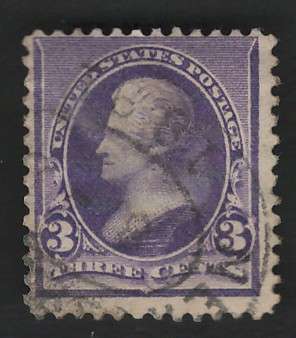 USA-Scott #221 1890/93 3c Bright Purple. Price R21 (cv R175)