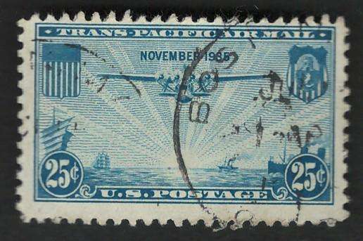 USA Scott Air Post 1935 #C20 25c Blue