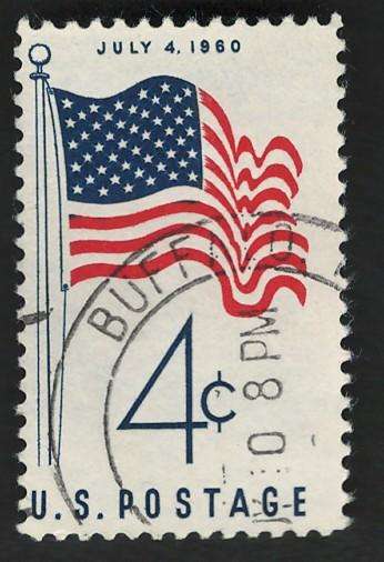 USA 1960 50-Star Flag: US Flag 1960. Scott #1153