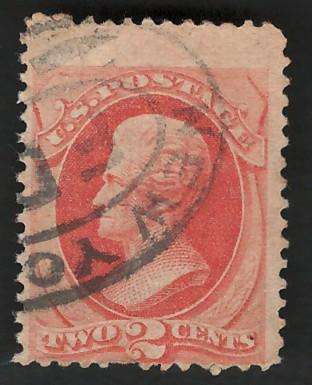 USA-Scott 1879 #183 2c Orange Vermilion