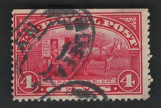 USA Scott Parcel Post 1913 Rural Carrier (#Q4) 4c. Price R11 (cv R74)