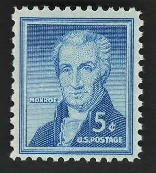USA 1954-68 Liberty Issue: James Monroe. Scott #1038 (MNH). Price R6