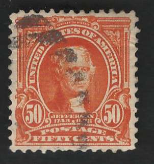USA-Scott 1902/03 #310 50c Deep Orange. Price R110 (cv R741)